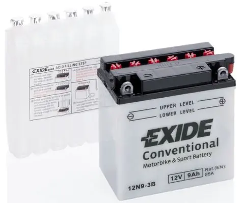 Exide Conventional 12V 9Ah 85A 12N9-3B Autentický