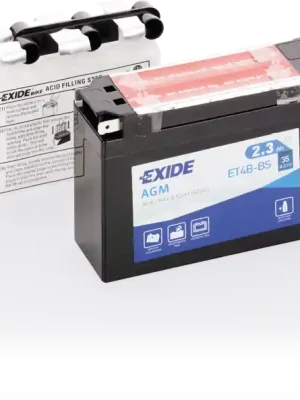 Exide AGM 12V 2,3Ah 35A ET4B-BS Doprava Zdarma