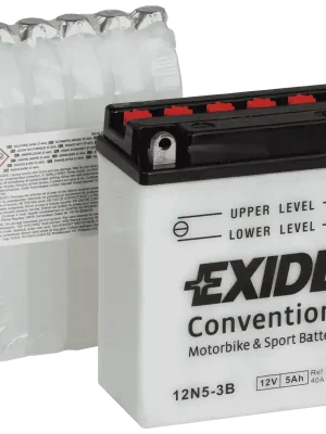 Exide Conventional 12V 5Ah 40A 12N5-3B Vysoce Kvalitní