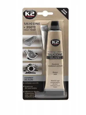 Značkový Silikon vysokoteplotní 85G černý K2 B210
