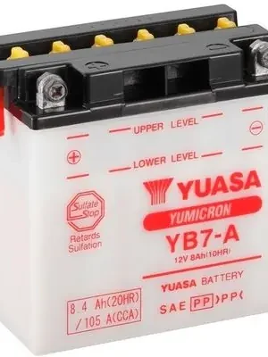 Výprodej YUASA YB7-A 12V 8,4Ah 105A