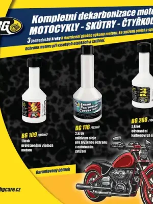 BG 6900 KIT Kompletní dekarbonizace - Motocykly, Skútry, Čtyřkolky Sleva