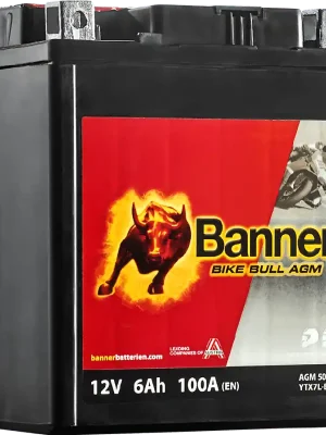Speciální Cena Banner Bike Bull AGM 12V 6Ah 100A 506 14 / YTX7L-BS