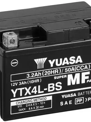 YUASA YTX4L-BS 12V 3,2Ah 50A Super Cena
