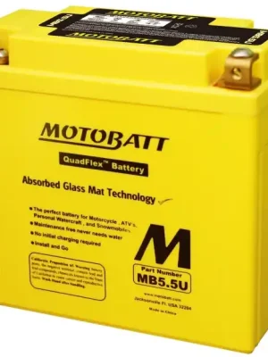 Zlevněný Motobatt 12V 5,5Ah 90A MB5.5U