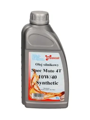 Rychlé Dodání OLEJ SPECOL 10W40 1L SPEC MOTO 4T SYNTHETIC / MOTOCYKLE