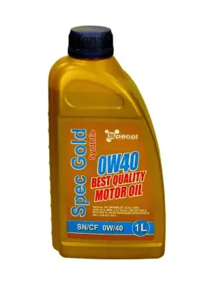 OLEJ SPECOL 0W40 1L SPEC GOLD Víkendová Akce