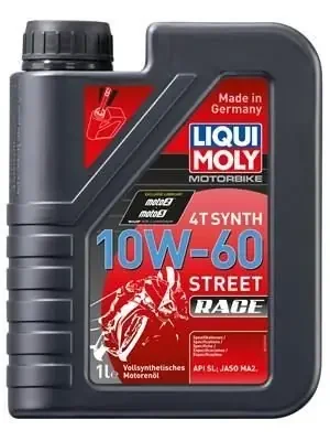 Liqui Moly 1525 Motorbike 4T Synth Street Race 10W-60 1L Omezená Nabídka