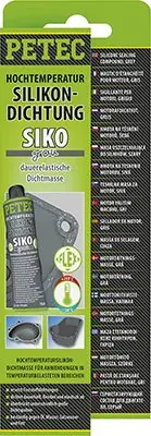 Petec 97680 Silikonový tmel těsnící šedý 70ml Omezená Nabídka