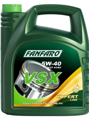Sezónní Sleva Motorový olej Fanfaro VSX 5W-40 A3/B4, 5L