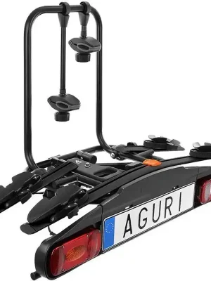 Vrácení Zdarma Nosič na tažné zařízení na 2 kola / elektrokola Aguri Active Bike 2 Black - sklopný
