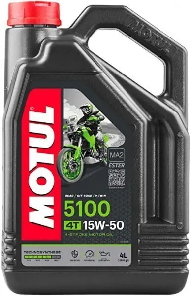 Motorový olej Motul 15W-50 5100 4T, 4L Zlevněný