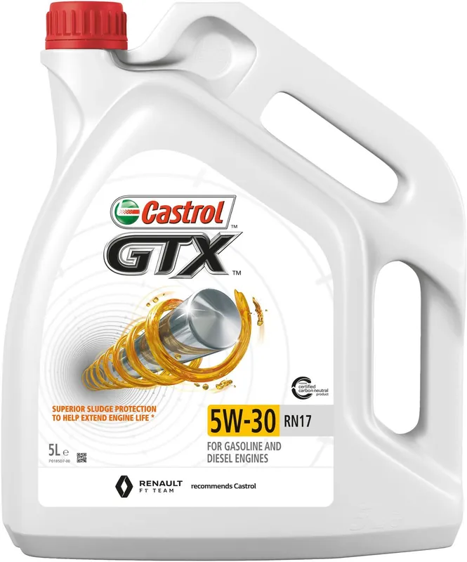 Značkový Castrol GTX RN17 5W-30 5L