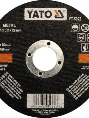 Řezný kotouč na kov 125 x 1,2 x 22 mm YATO YT-5923 Objednat Nyní