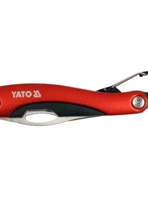 Sezónní Sleva Yato Nůž kapesní s karabinou čepel Bowie YT-76050