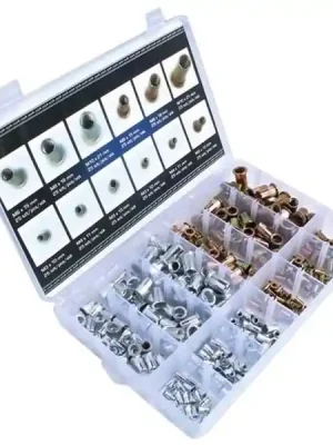 Must-Have MIX SADA nýtovacích matic, OCEL, HLINÍK, M3-M10, 300 KS