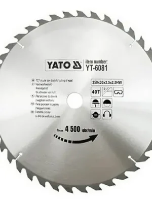 Expresní Doručení Yato Kotouč na dřevo 350 x 30 mm 40z YT-6081