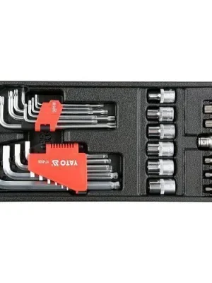 Nová Kolekce Yato Vložka do zásuvky - sada imbus, torx, bity 31ks YT-55451
