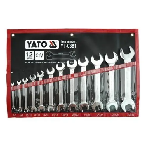 Originální Yato Sada klíčů plochých 12 ks 6 - 32 mm YT-0381