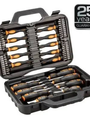Neo Tools 04-211 Sada šroubováků s bity a praktickým boxem 58ks Nízká Cena