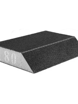 Graphite Brusná houba zkosená 125x25x90mm, K180 55H924 Zlevněný