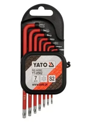 Výprodej Yato Sada klíčů TORX s otvorem 7 ks YT0562