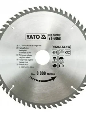 Yato Kotouč na dřevo 210 x 30 mm 60z YTO YT-6068 Koupit Online