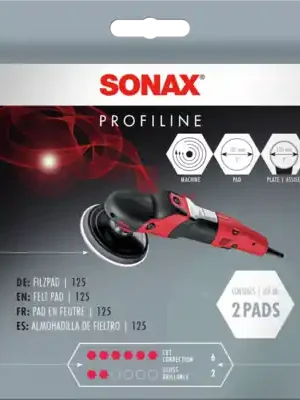 Sonax 493300 Kotouč filcový na skla 127 mm k polituře na skla Nová Kolekce
