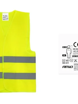 Vysoce Kvalitní ŽLUTÁ CERTIFIKOVANÁ VÝSTRAŽNÁ VESTA L