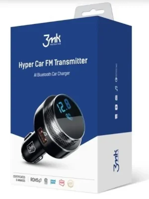 Akční Nabídka 3mk nabíječka - FM Transmitter BT 5.0 USB Hyper Car