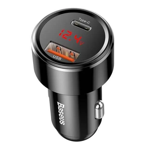 Speciální Cena NABÍJEČKA DO AUTA BASEUS MAGIC USB + USB-C QC 4.0 PD 45W (ČERNÁ)