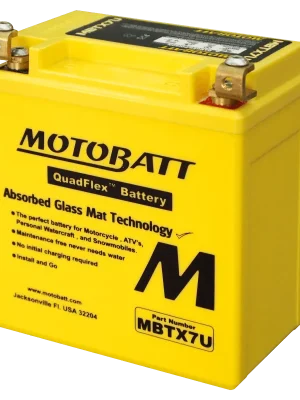 MOTOBATT MBTX7U 12V 8AH/115A P+ (114X70X128/128) Ověřený