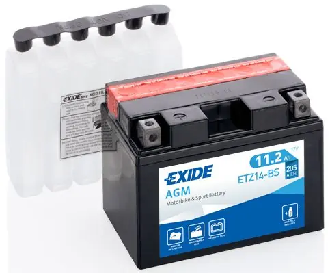 Motobaterie Exide Bike AGM 12V, 11.2Ah, ETZ14-BS Víkendová Akce