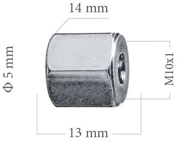 Nízká Cena WP Koncovka brzdové trubky 5mm M10x1 14x13mm