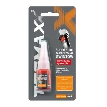 Nejlepší Cena TecMaxx 14-034 Zajištění šroubů, červený pevný 6ml