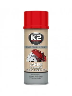 K2 L346CE BRAKE CALIPER PAINT 400 ml ČERVENÁ - barva na brzdové třmeny a bubny Nejlepší Cena