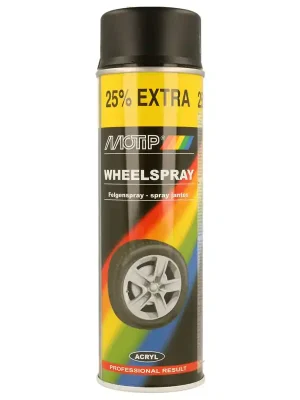 Motip 04019 Sprej na disky kol, černý matný 500ml Finální Výprodej