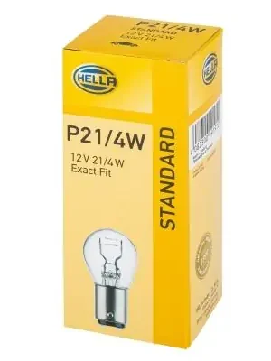 Expresní Doručení Hella 8GD 004 772-121 Žárovka 12V P21/4W BAZ15d