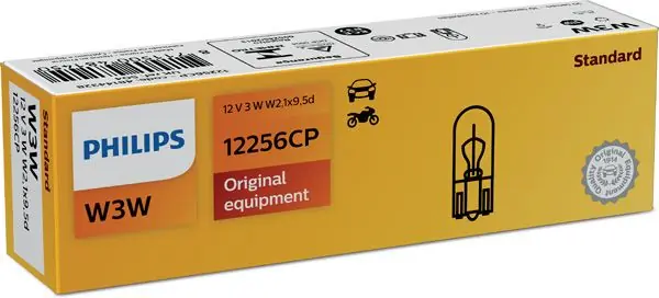 Omezená Nabídka Philips 12256CP Žárovka 12V W3W W2.1x9.5d
