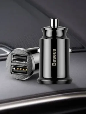 NABÍJEČKA DO AUTA BASEUS GRAIN 2X USB 5V 3.1A (ČERNÁ) Akční Cena