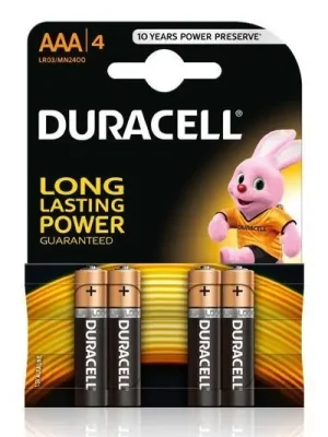 Duracell Basic mikrotužkové AAA baterie 2400 mAh 4ks Super Cena