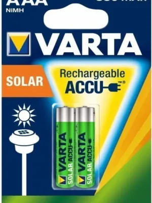 Baterie nabíjecí Varta Solar, HR03, AAA, 550mAh, Ni-MH, blistr 2ks (56733101402) Nakupujte Hned