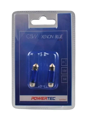 M-Tech Žárovka 12V C5W 5W SV8.5 (36mm) XENON BLUE Značkový