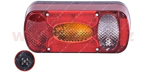 zadní světlo 215x100 mm 5 pin konektor, bajonet se žárovkami, P Doprava Zdarma