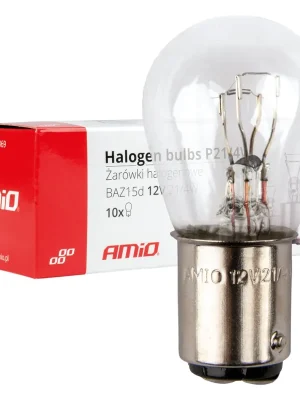 Nejlepší Volba Amio 03369 Halogenové žárovky P21/4W 12V BAZ15d 10ks