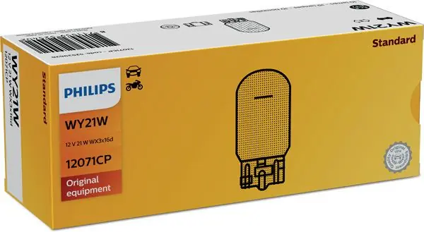 Philips 12071CP Žárovka 12V WY21W WX3x16d Dokud Zásoby Vydrží