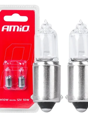 Amio 03356 Halogenové žárovky H10W 12V 10W BAX9S white 2ks blister Kup Teď