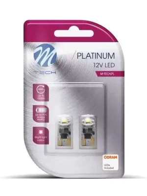 Sezónní Sleva M-Tech Žárovka LED 12V W5W 1W bílá 1X HP LED