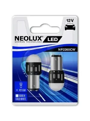 Aktuální Neolux® NP2260CW-02B Žárovka LED 12V P21/5W BAY15d