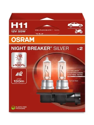 Přímo Od Výrobce Osram 64211NBS-2HB Žárovka, dálkový světlomet 12V H11 55W PGJ19-2 2Ks